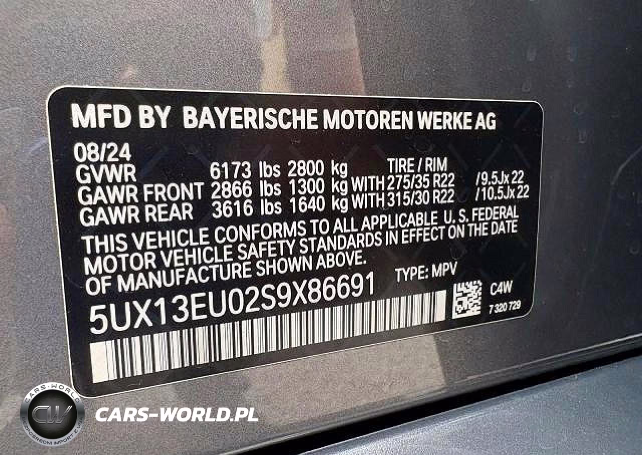 2025 BMW X5 Sdrive 40I VIN:5UX13EU02S9X86691 - 10
