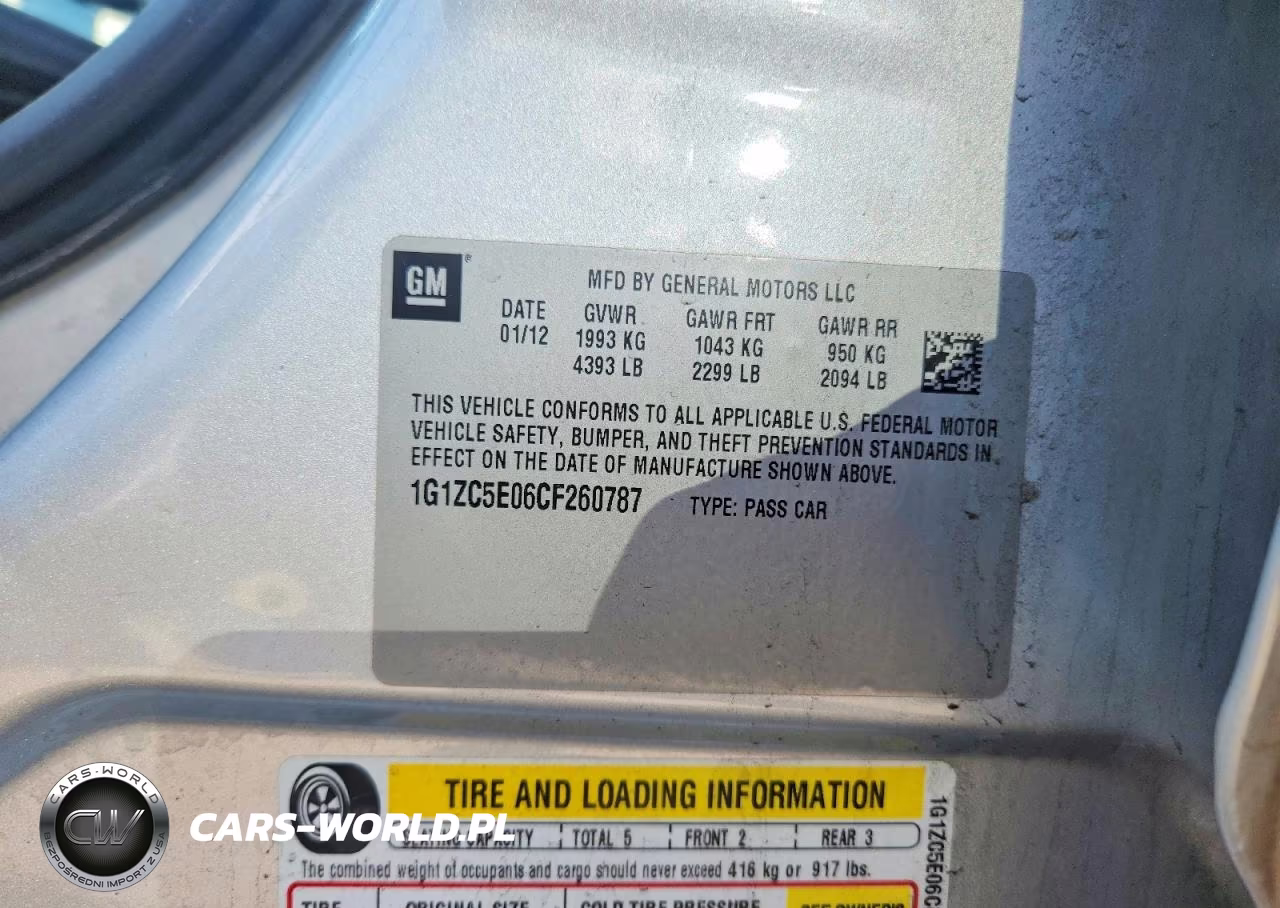 2012 Chevrolet Malibu 1Lt VIN:1G1ZC5E06CF260787 - 13