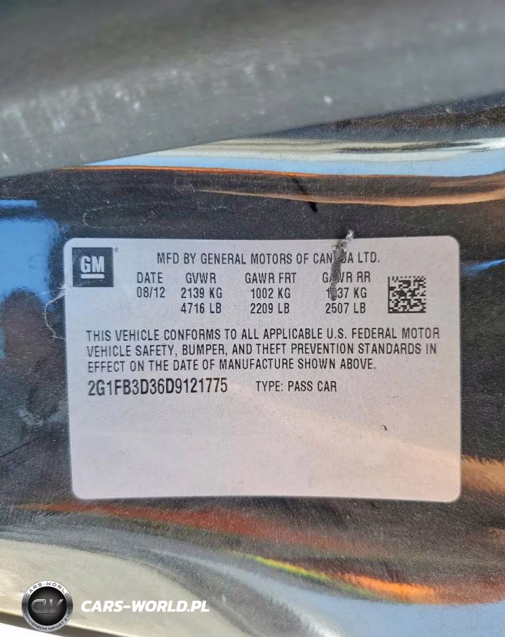 2013 Chevrolet Camaro Lt VIN:2G1FB3D36D9121775 - 12