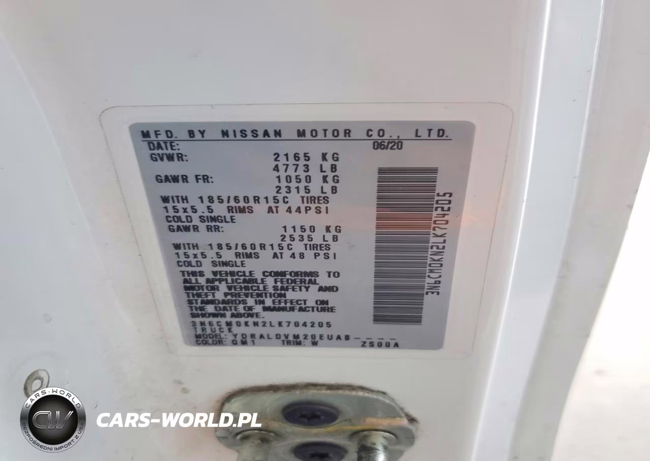 2020 Nissan Nv200 S VIN:3N6CM0KN2LK704205 - 12