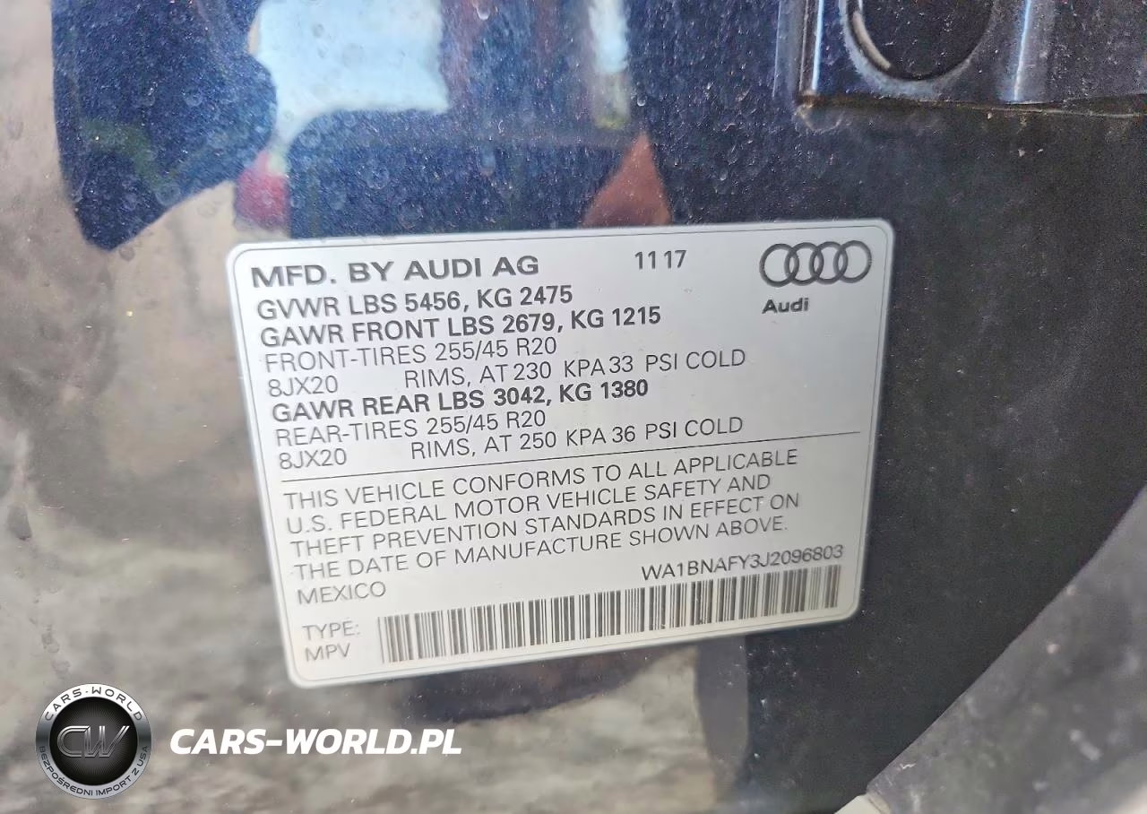 2018 Audi Q5 Premium Plus VIN:WA1BNAFY3J2096803 - 14