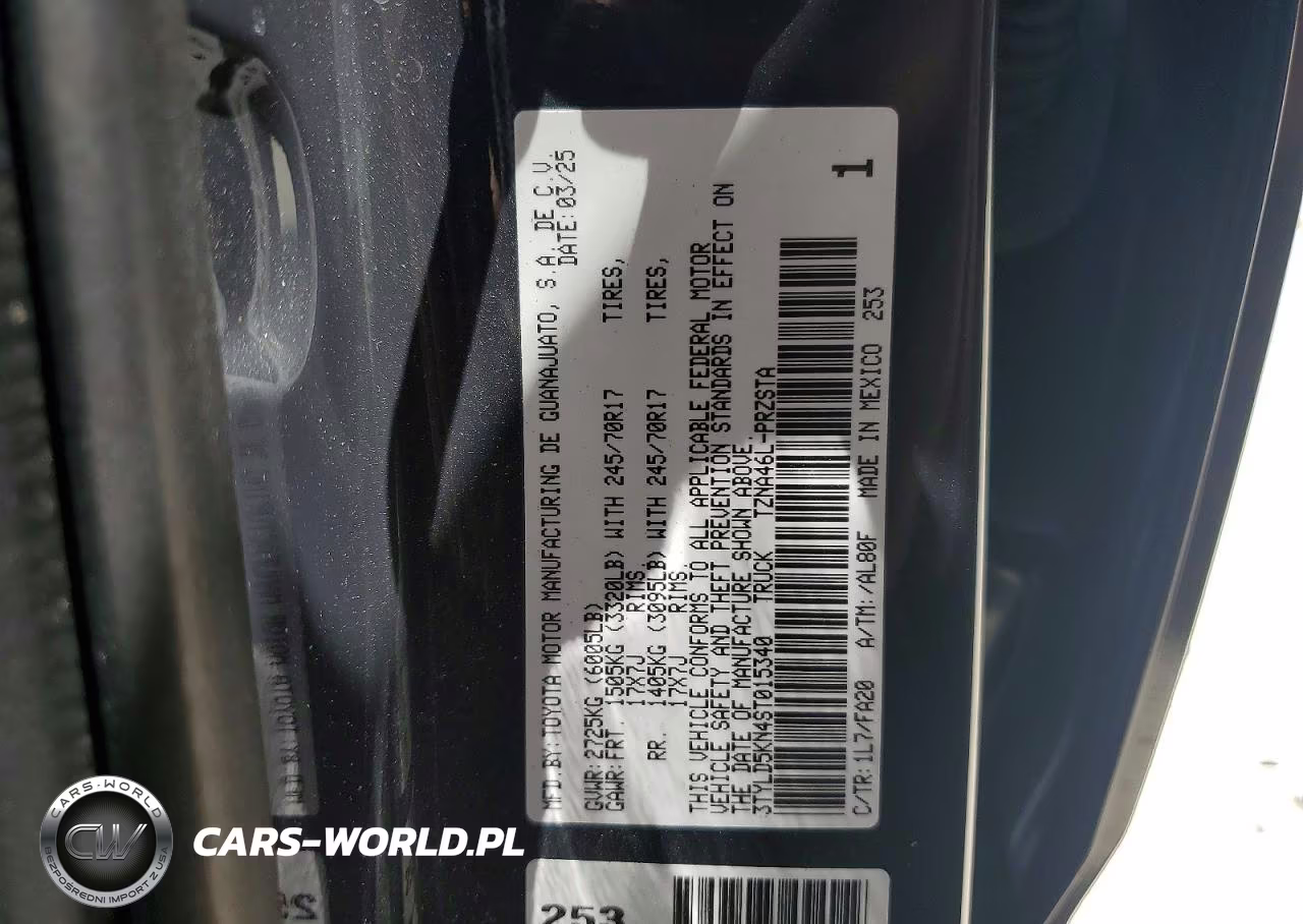 2025 Toyota Tacoma Sr VIN:3TYLD5KN4ST015340 - 12