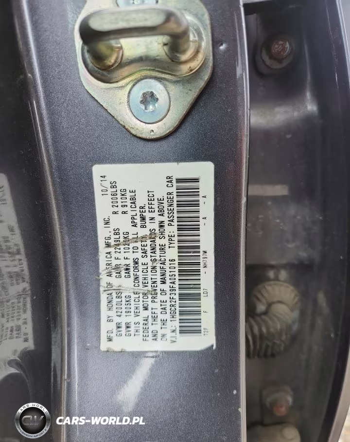 2015 Honda Accord Lx VIN:1HGCR2F39FA051016 - 12