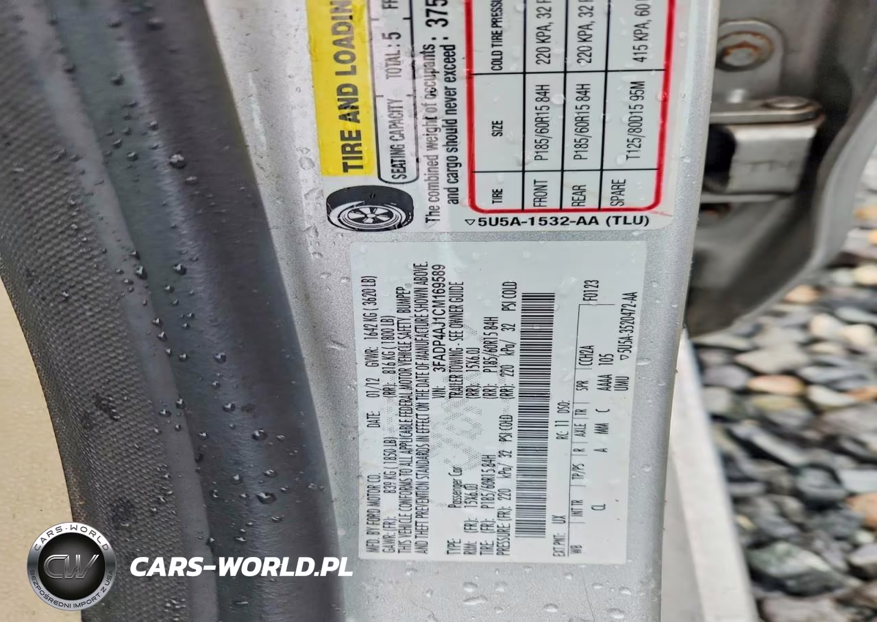 2012 Ford Fiesta S VIN:3FADP4AJ1CM169589 - 12