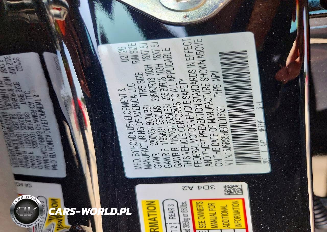 2026 Honda Cr-V Sport-L VIN:5J6RS5H88TL015321 - 13
