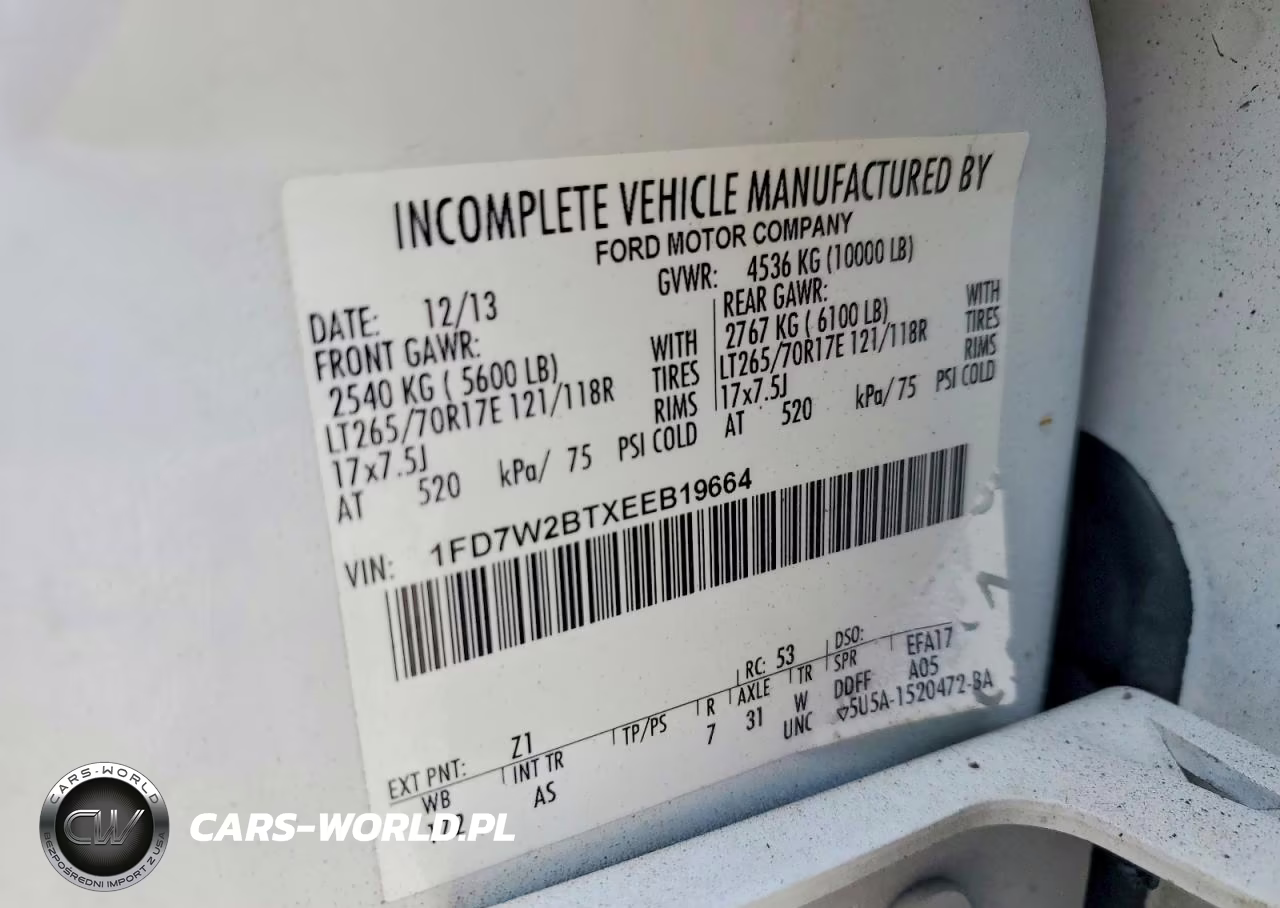 2014 Ford F-250 Xl VIN:1FD7W2BTXEEB19664 - 12