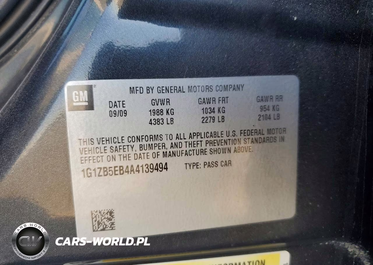 2010 Chevrolet Malibu Ls VIN:1G1ZB5EB4A4139494 - 12