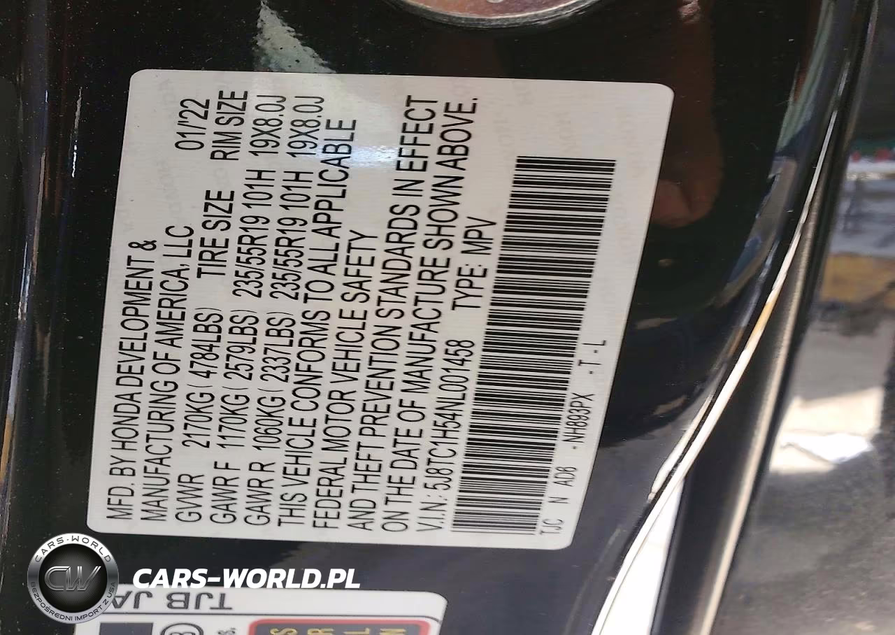 2022 Acura Rdx Technology VIN:5J8TC1H54NL001458 - 12