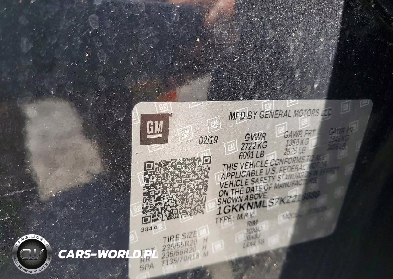 2019 GMC Acadia Slt-1 VIN:1GKKNMLS7KZ218888 - 13