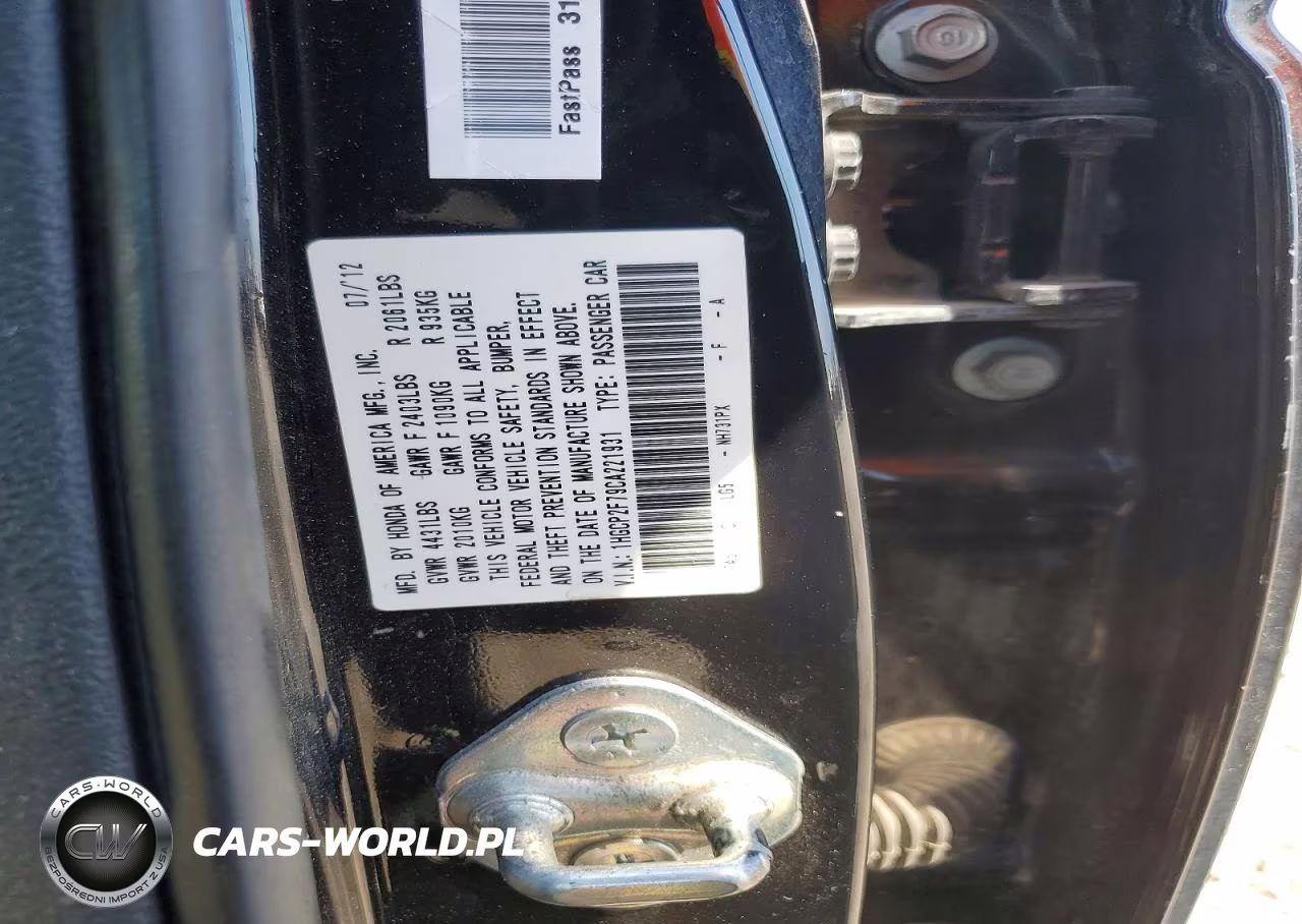 2012 Honda Accord Ex VIN:1HGCP2F79CA221931 - 13