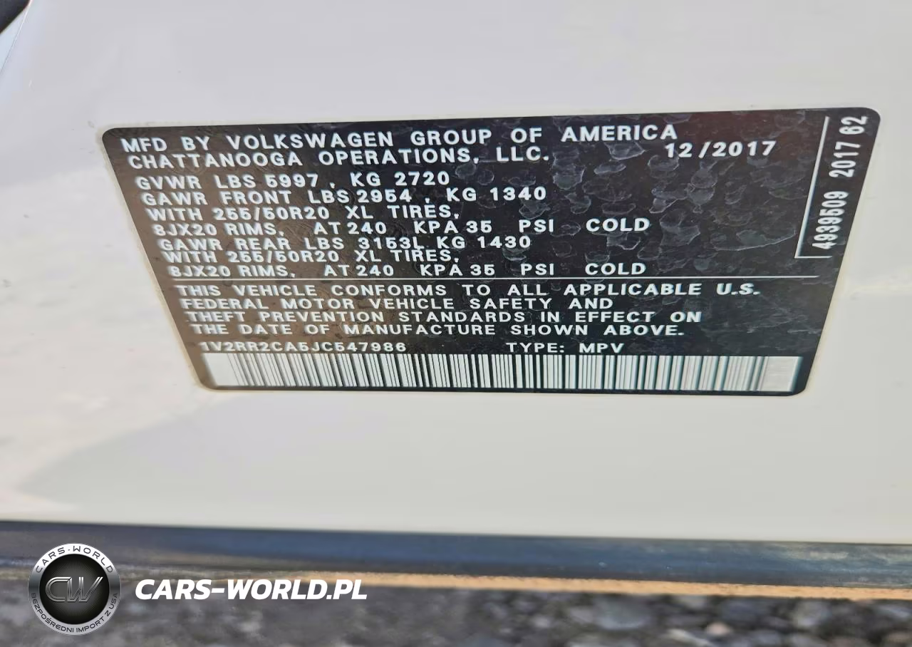 2018 Volkswagen Atlas Sel VIN:1V2RR2CA5JC547986 - 14