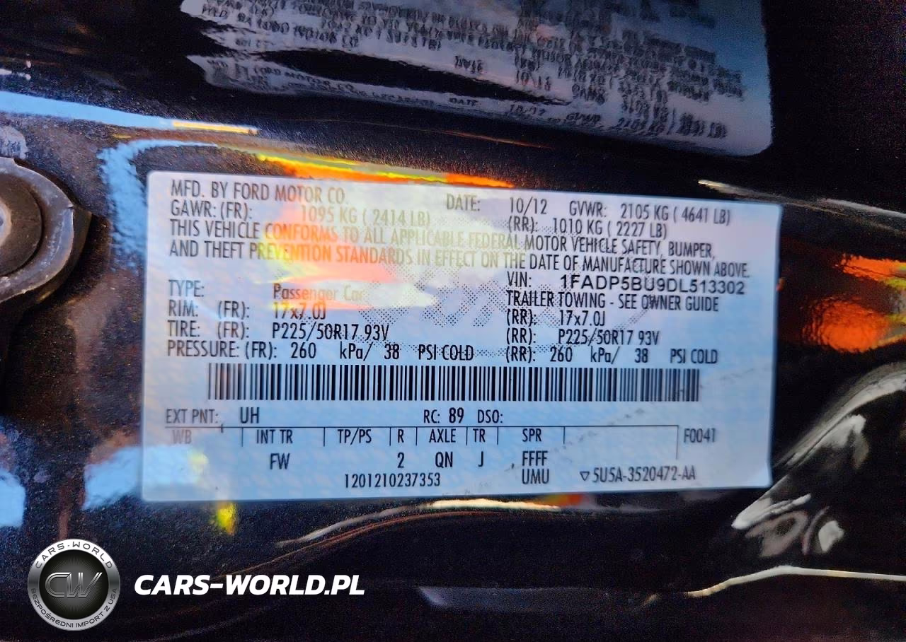 2013 Ford C-Max Sel VIN:1FADP5BU9DL513302 - 12
