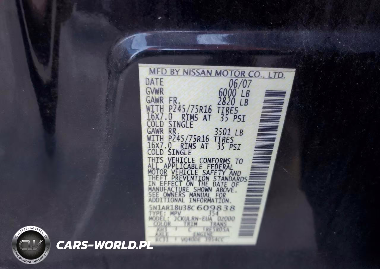 2008 Nissan Pathfinder S VIN:5N1AR18U38C609838 - 14