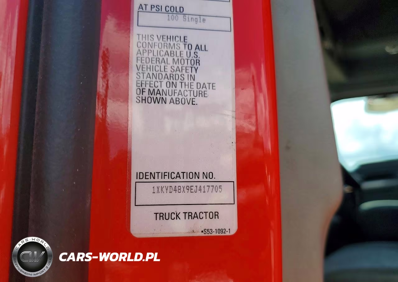 2014 Kenworth T680 Semi Truck VIN:1XKYD48X9EJ417705 - 10