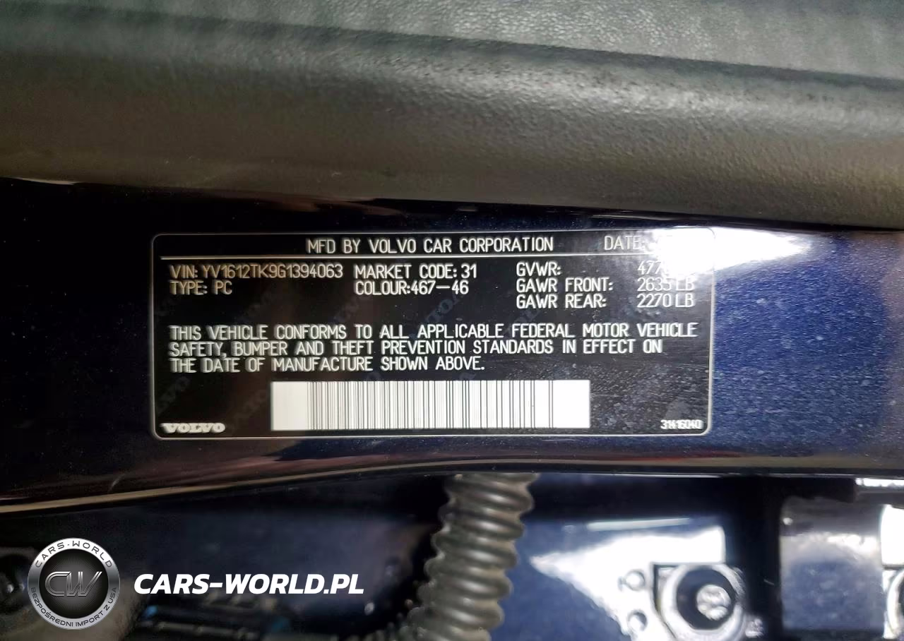 2016 Volvo S60 Premier VIN:YV1612TK9G1394063 - 12