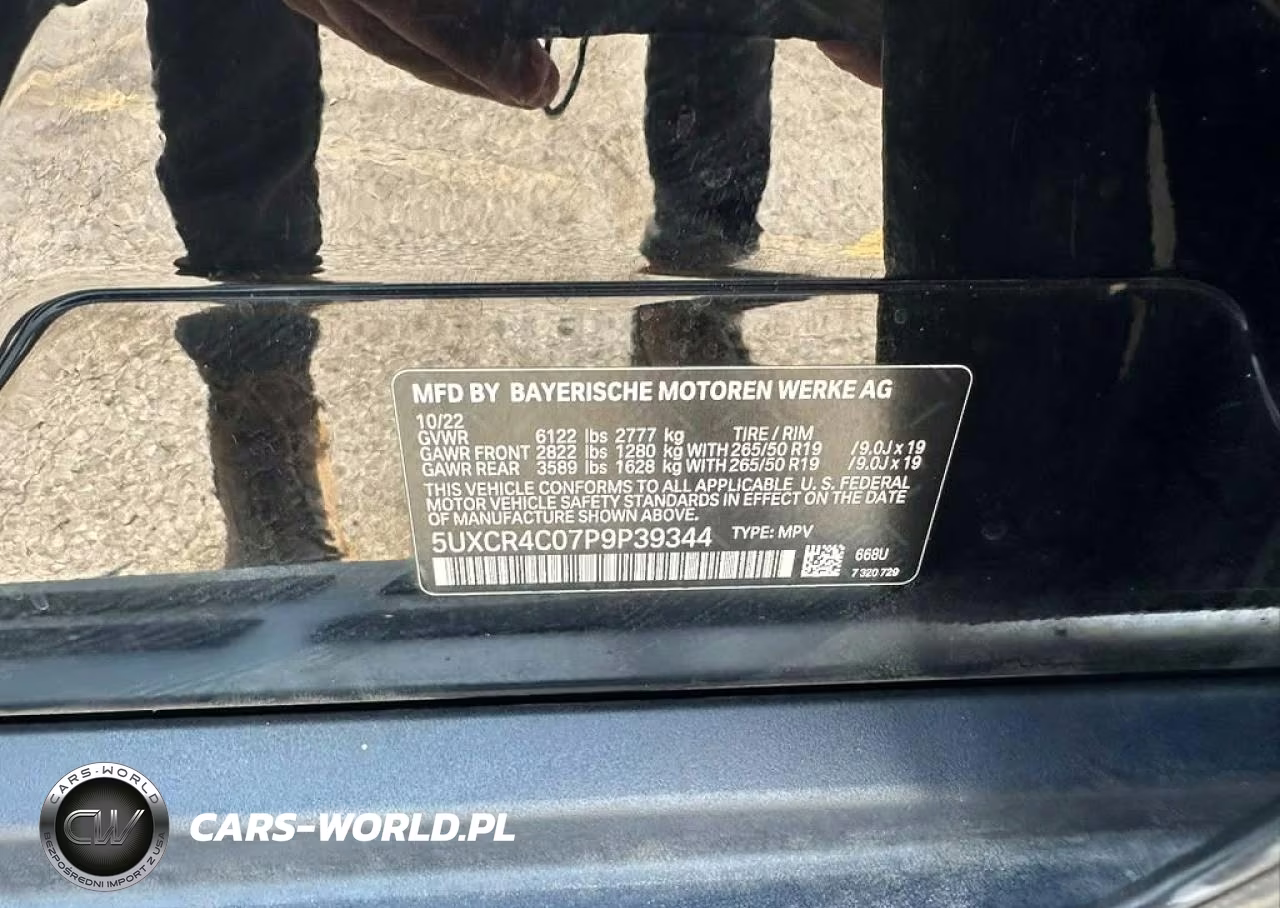 2023 BMW X5 Sdrive 40I VIN:5UXCR4C07P9P39344 - 10