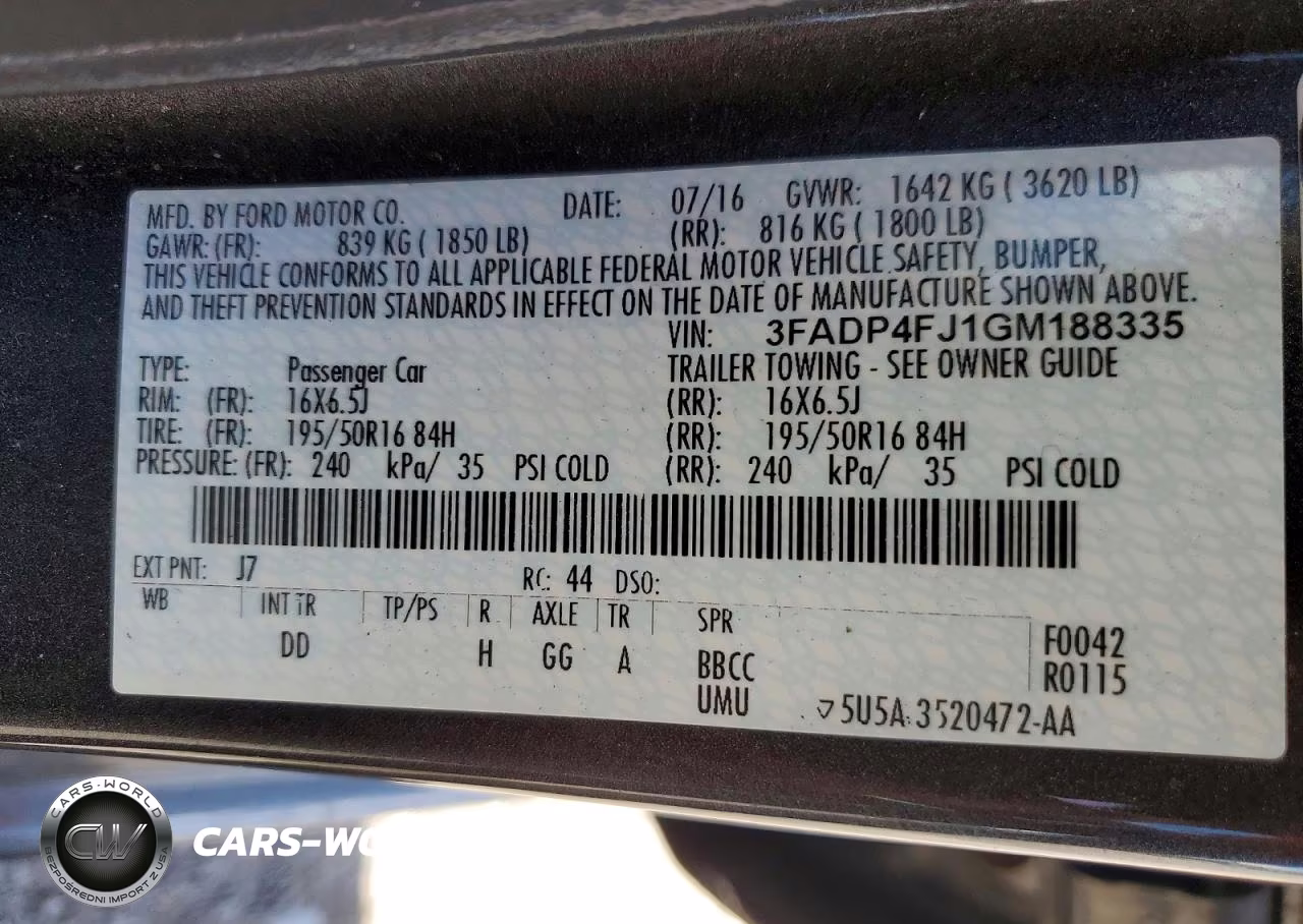 2016 Ford Fiesta Titanium VIN:3FADP4FJ1GM188335 - 13