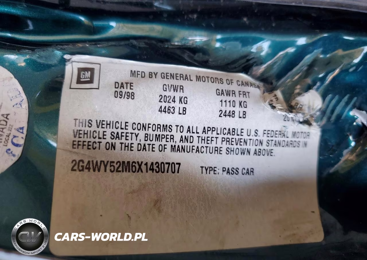 1999 Buick Century Limited VIN:2G4WY52M6X1430707 - 13
