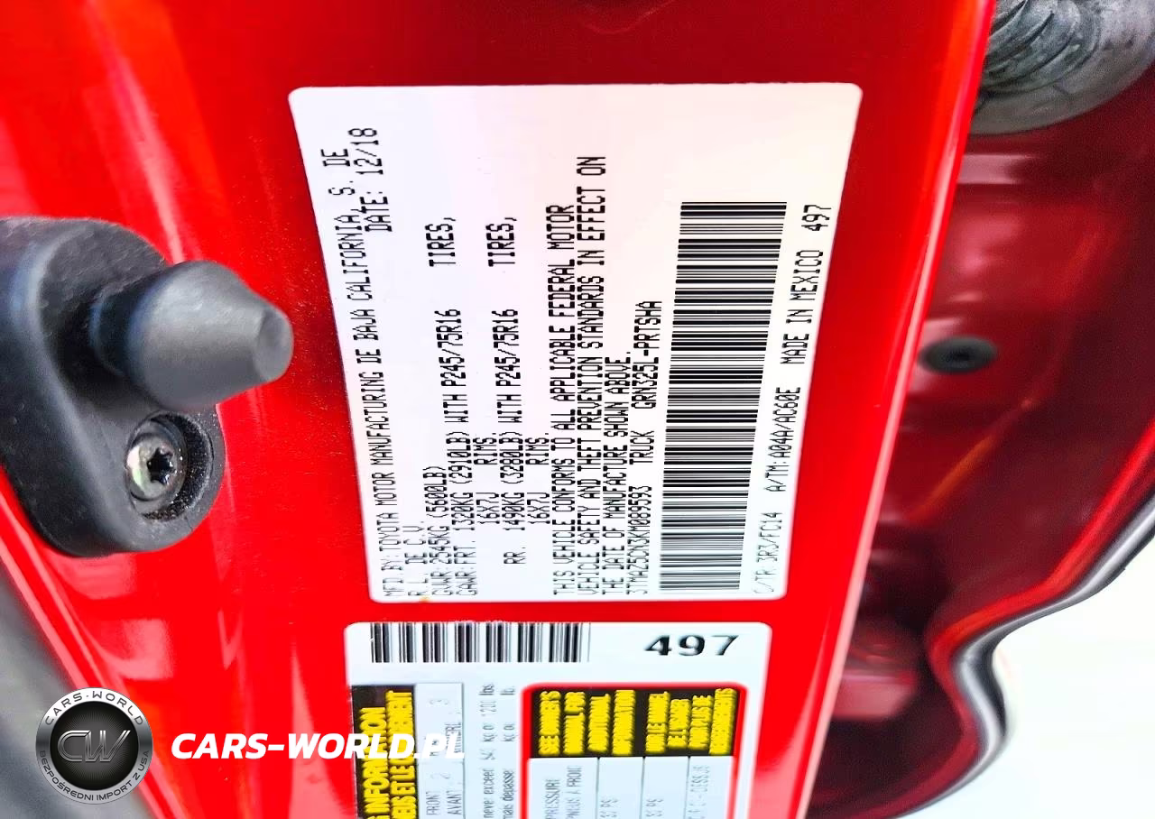 2019 Toyota Tacoma Sr5 V6 VIN:3TMAZ5CN3KM089593 - 12
