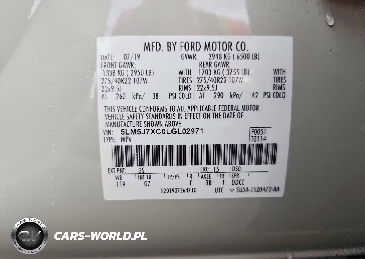 2020 Lincoln Aviator Reserve VIN:5LM5J7XC0LGL02971 - 13