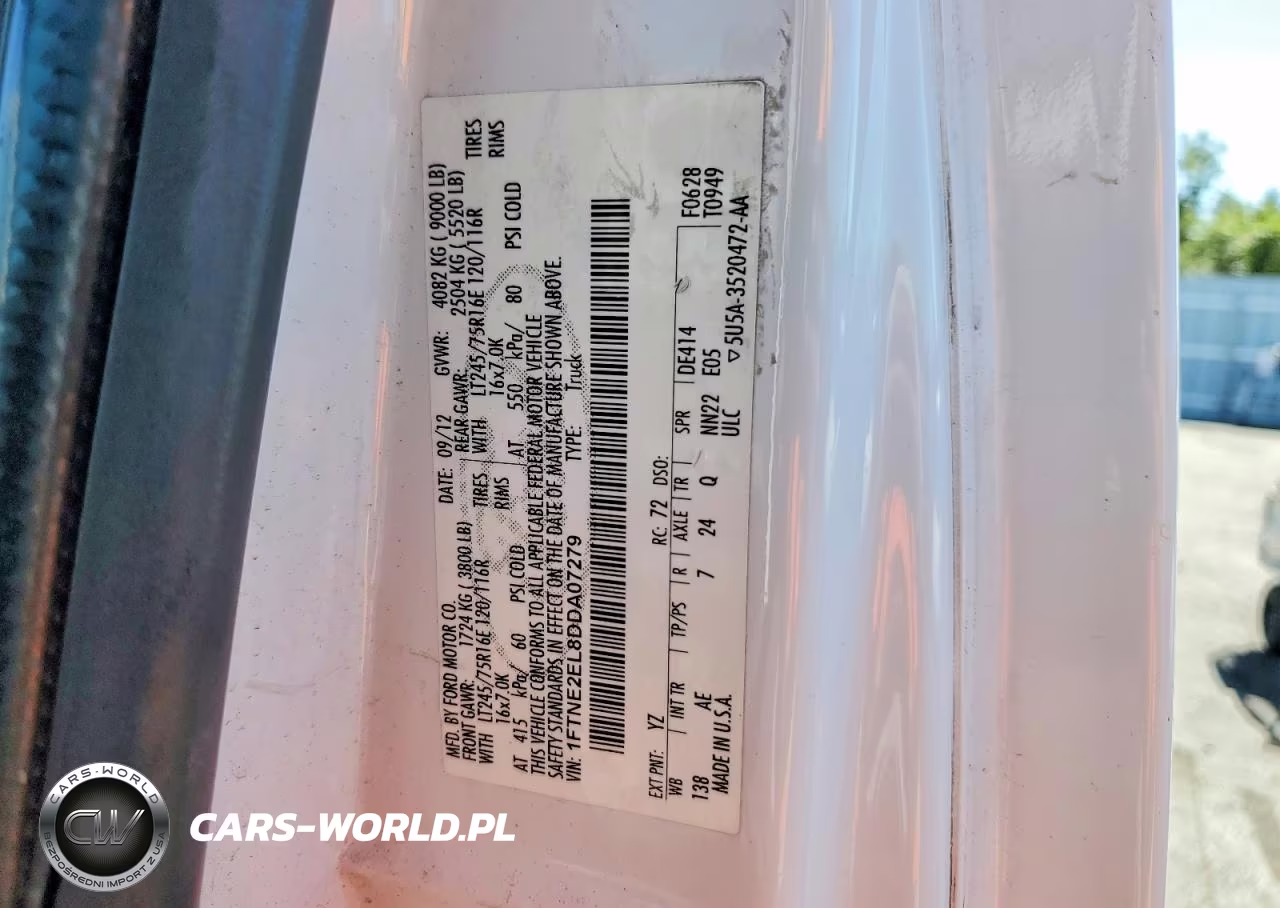 2013 Ford Econoline E250 Van VIN:1FTNE2EL8DDA07279 - 13