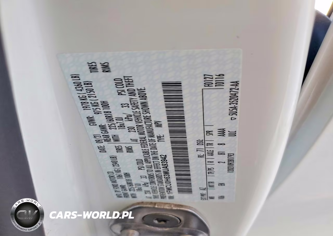 2021 Ford Escape Sel VIN:1FMCU0H63MUA93942 - 13