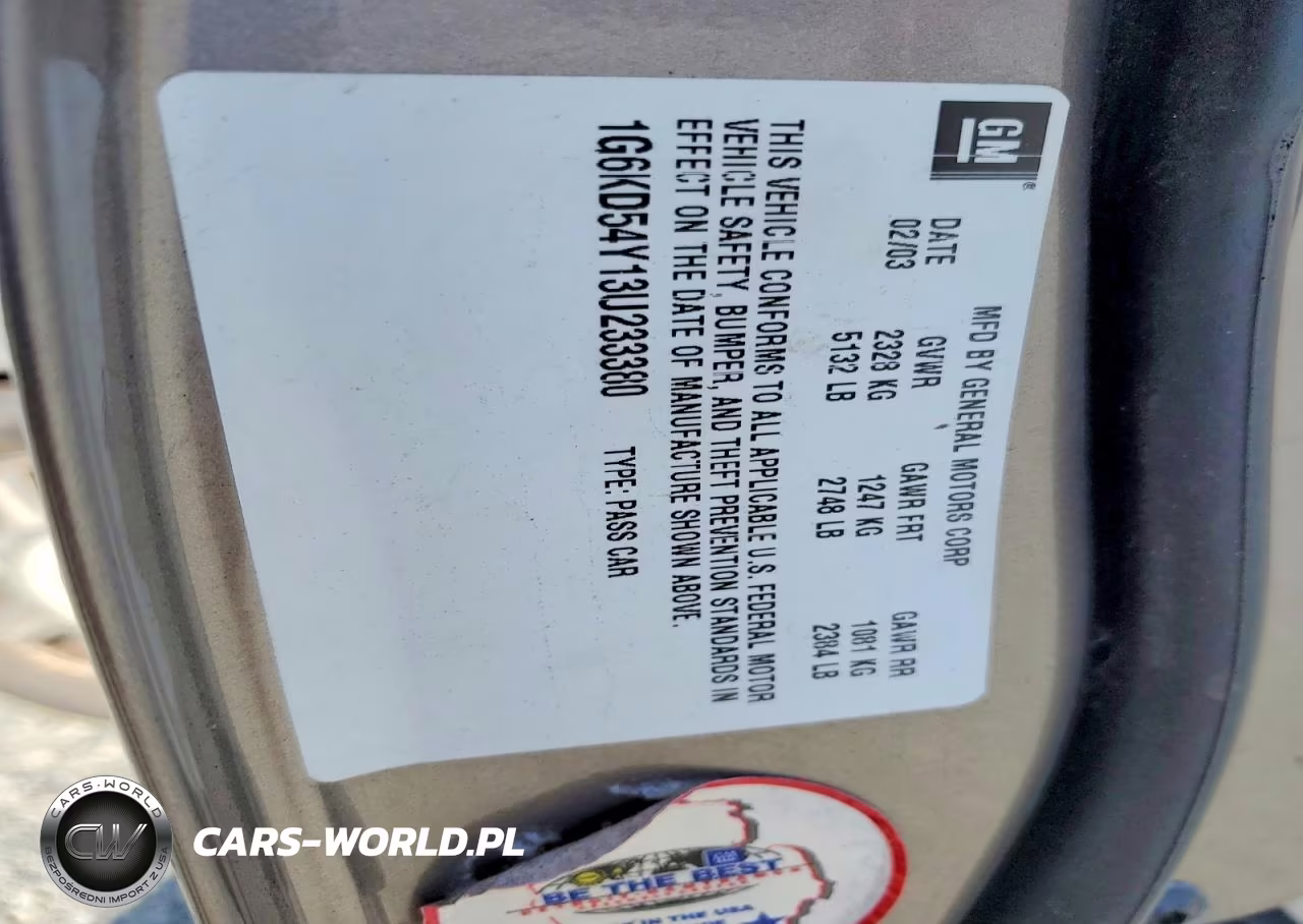 2003 Cadillac Deville VIN:1G6KD54Y13U233380 - 12
