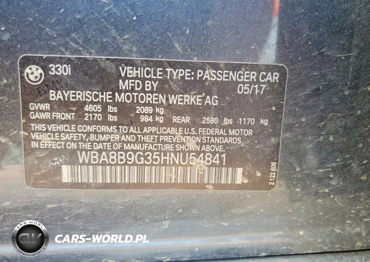 2022 BMW 330 I VIN:WBA8B9G35HNU54841 - 12