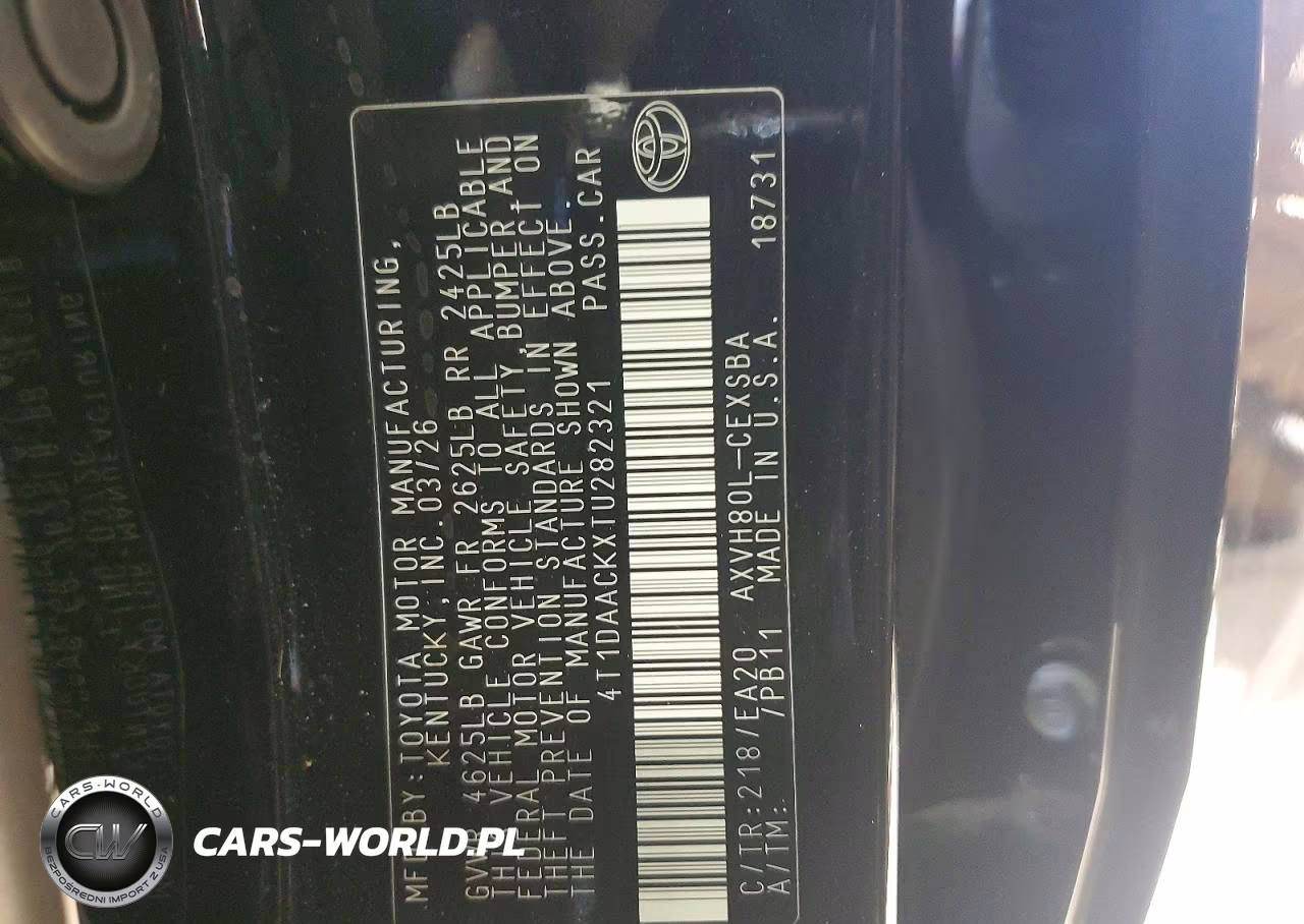 2026 Toyota Camry Se VIN:4T1DAACKXTU282321 - 13