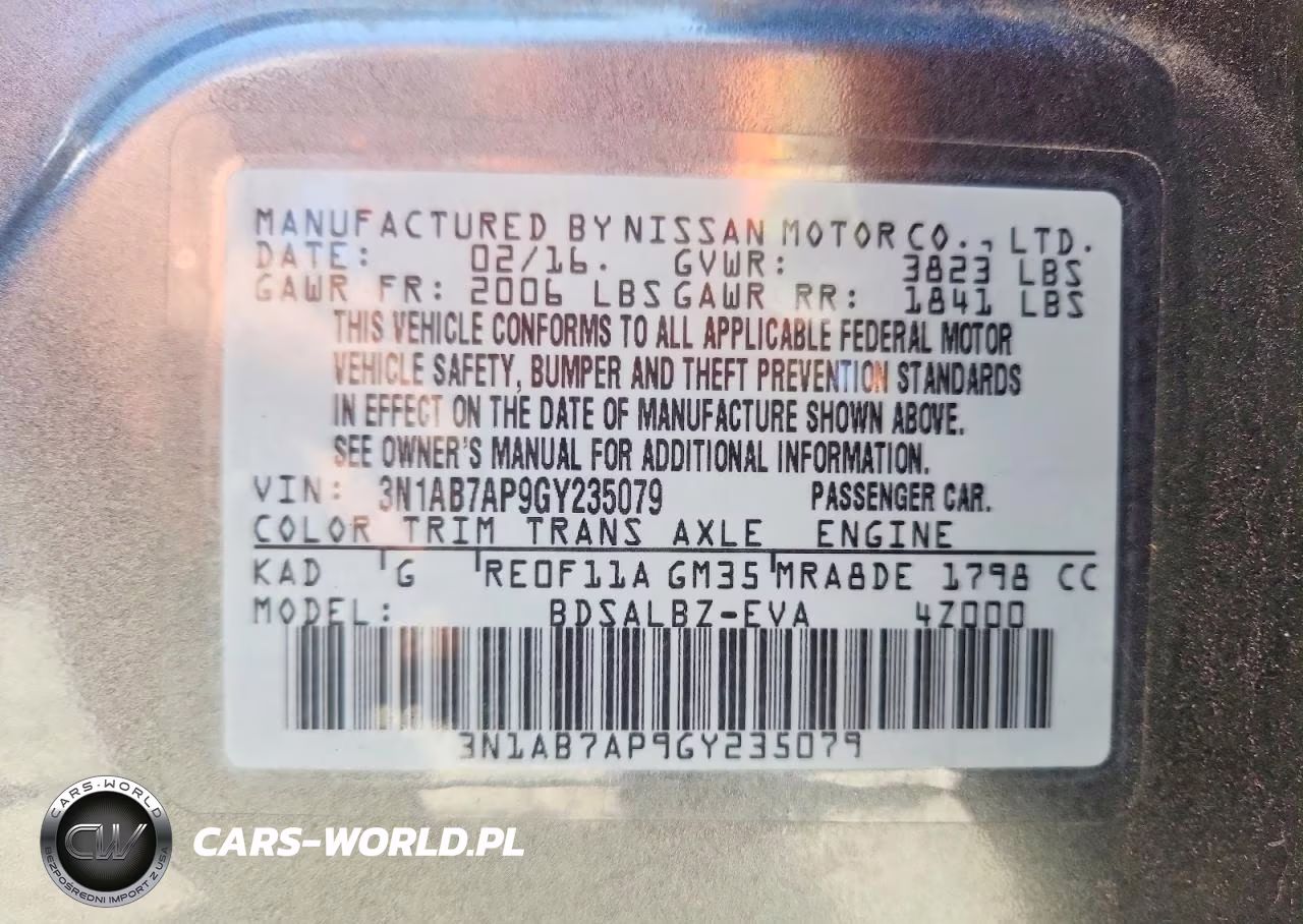 2016 Nissan Sentra S VIN:3N1AB7AP9GY235079 - 12