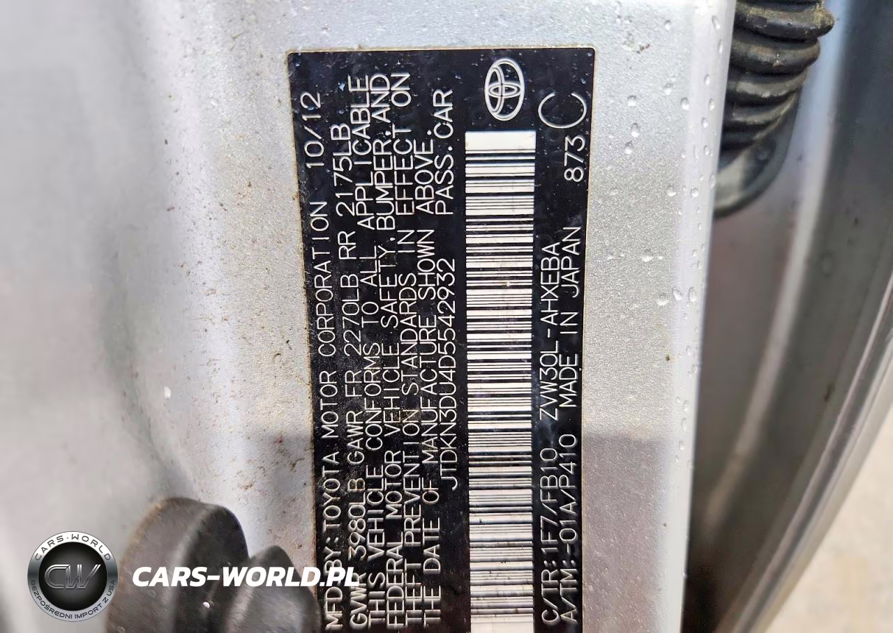 2013 Toyota Prius Three VIN:JTDKN3DU4D5542932 - 12