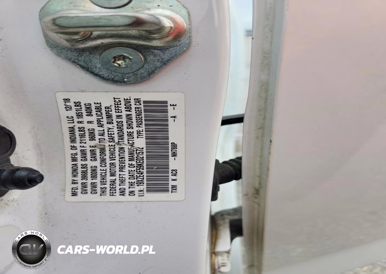 2019 Honda Insight Ex VIN:19XZE4F59KE021572 - 12
