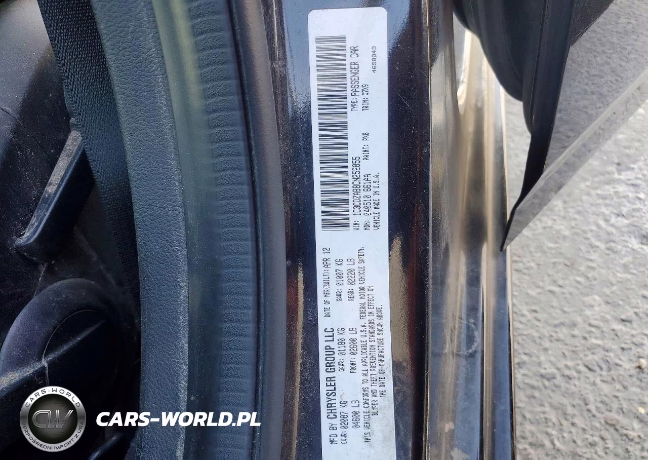 2012 Dodge Avenger Se VIN:1C3CDZAB8CN252855 - 12