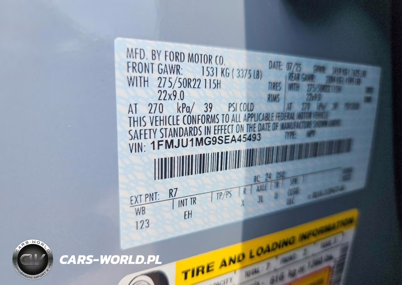 2025 Ford Expedition Platinum VIN:1FMJU1MG9SEA45493 - 13