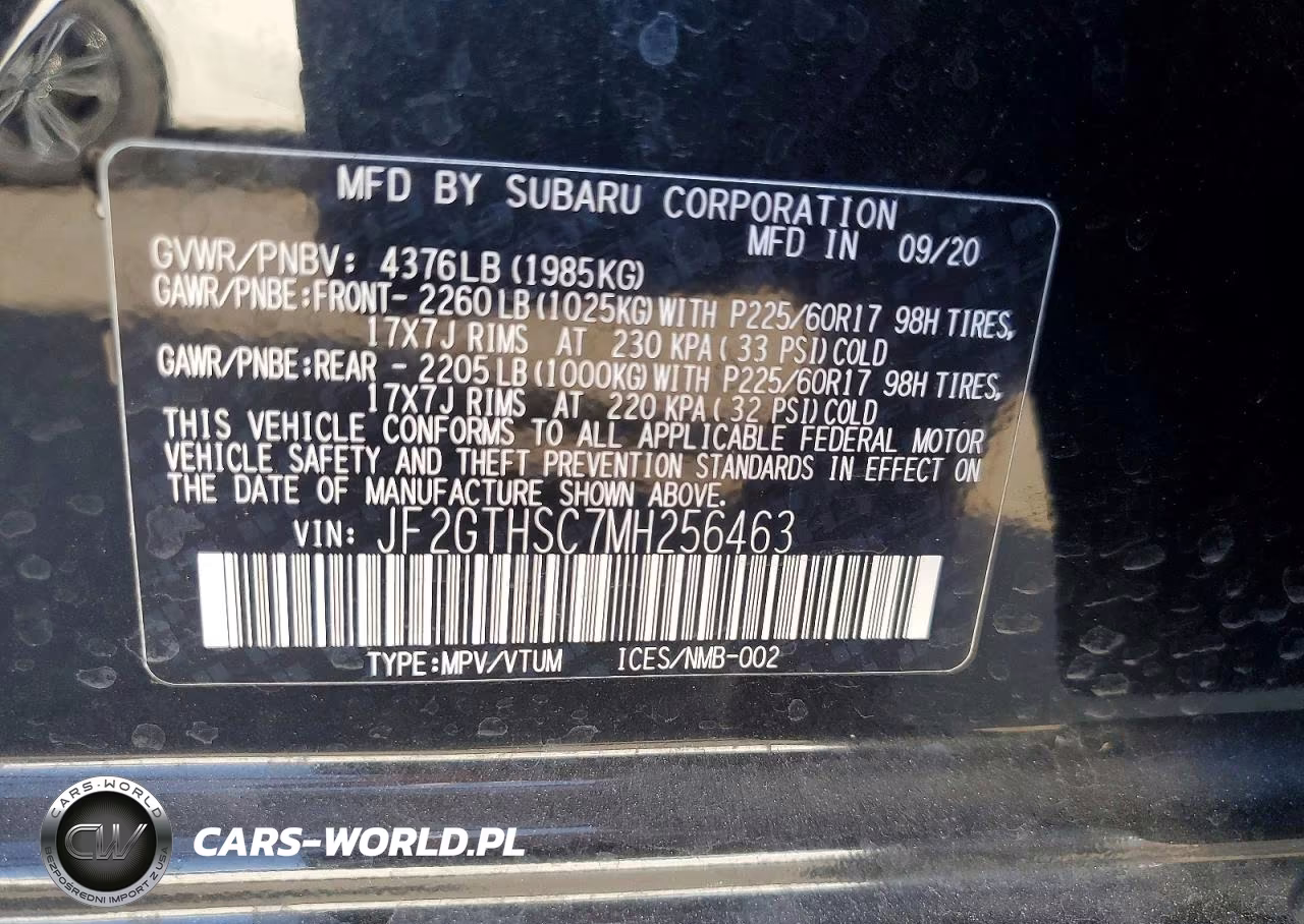 2021 Subaru Crosstrek Sport VIN:JF2GTHSC7MH256463 - 14