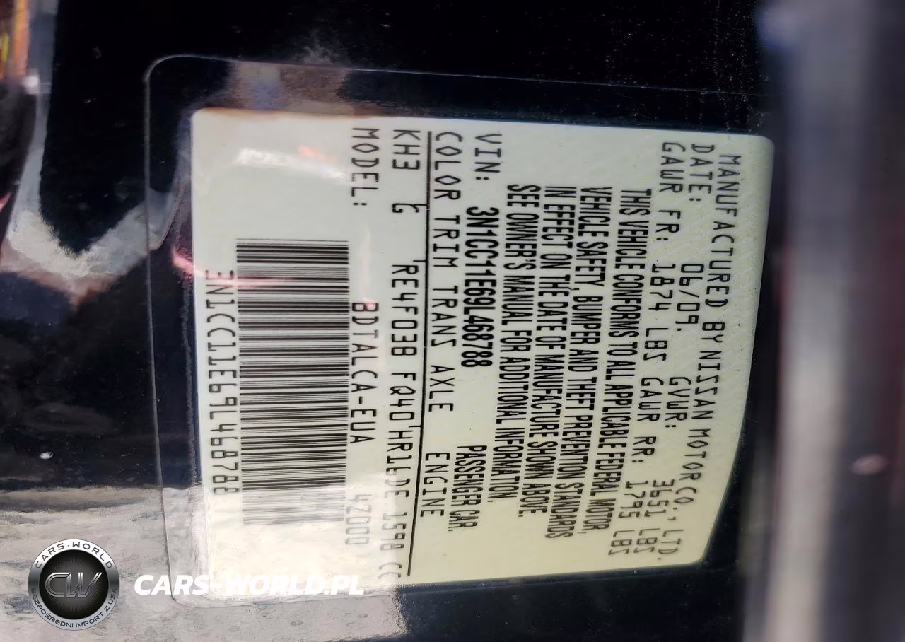 2009 Nissan Versa VIN:3N1CC11E69L468788 - 13