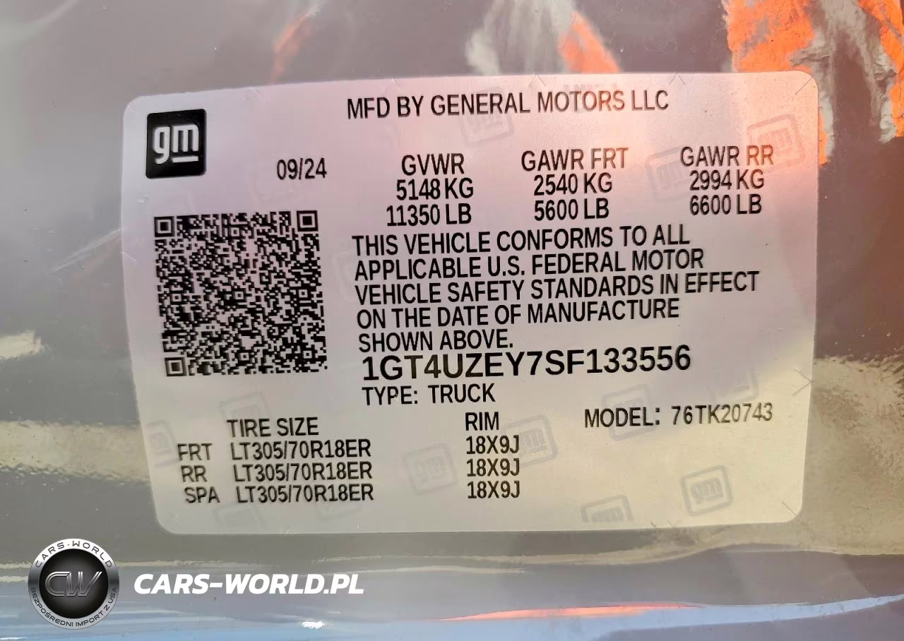 2025 GMC Sierra K2500 At4X VIN:1GT4UZEY7SF133556 - 12