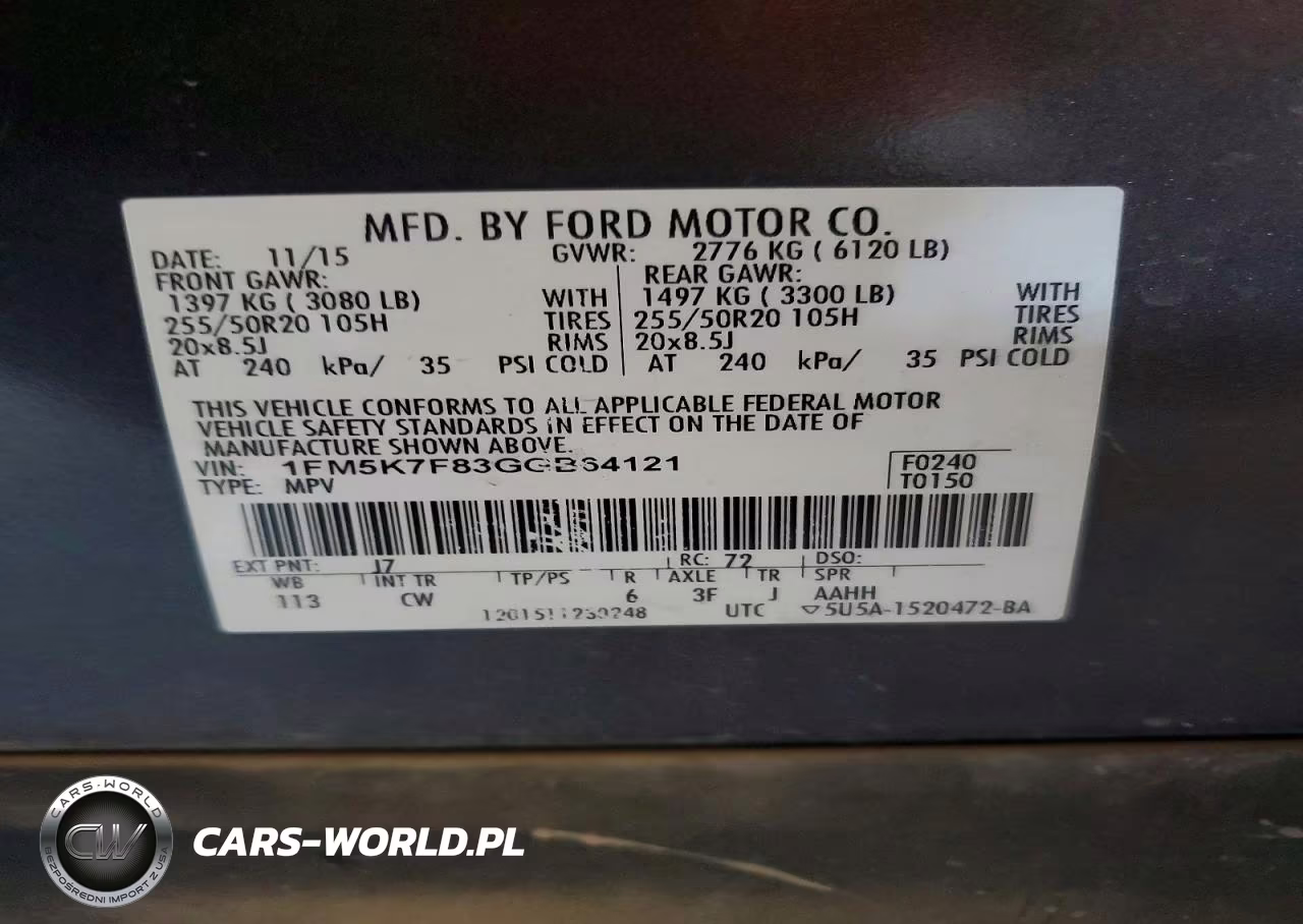 2016 Ford Explorer Limited VIN:1FM5K7F83GGB64121 - 13