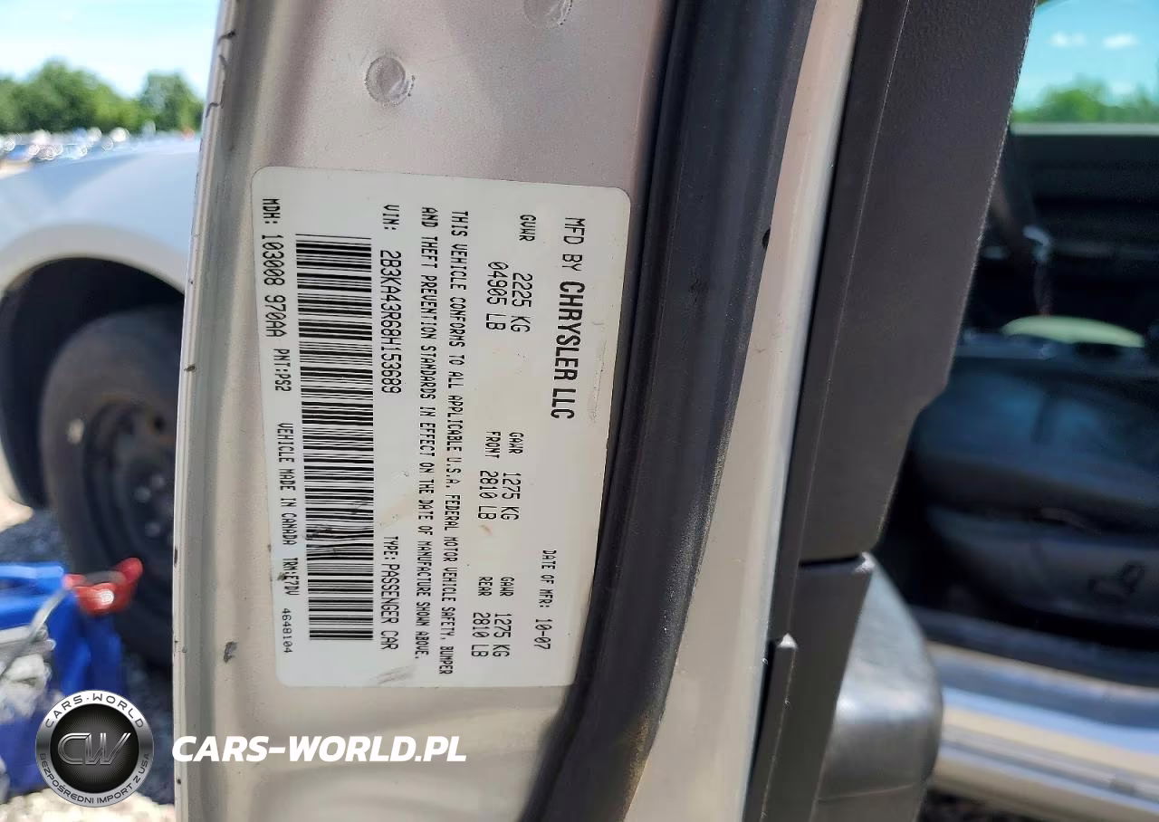 2008 Dodge Charger VIN:2B3KA43R68H153689 - 13