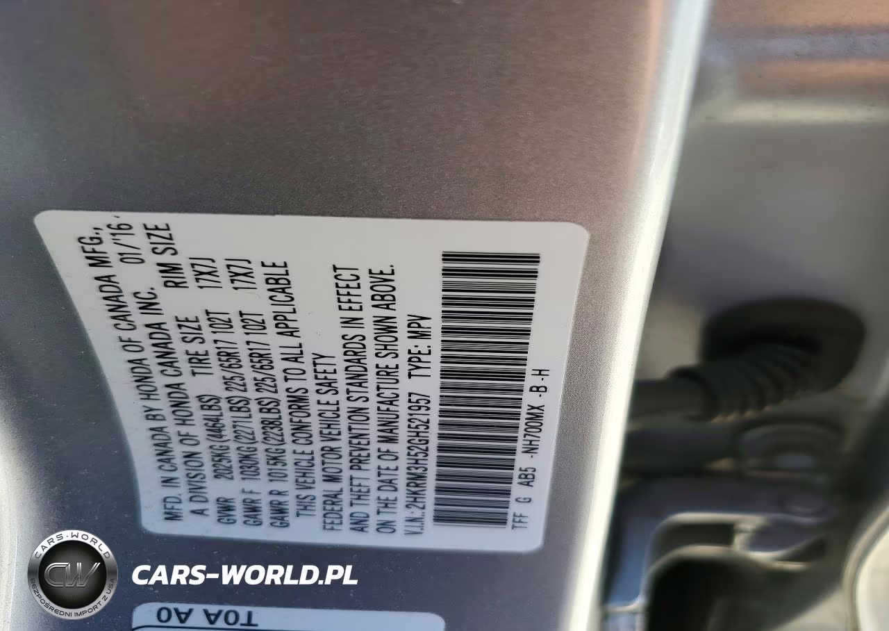2016 Honda Cr-V Ex VIN:2HKRM3H52GH521957 - 14