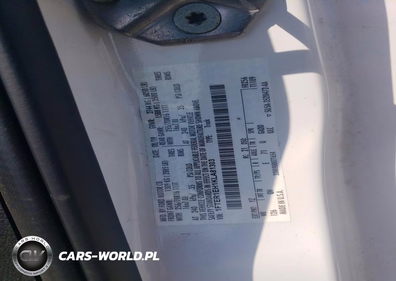 2019 Ford Ranger Xl VIN:1FTER1EH1KLA81303 - 12