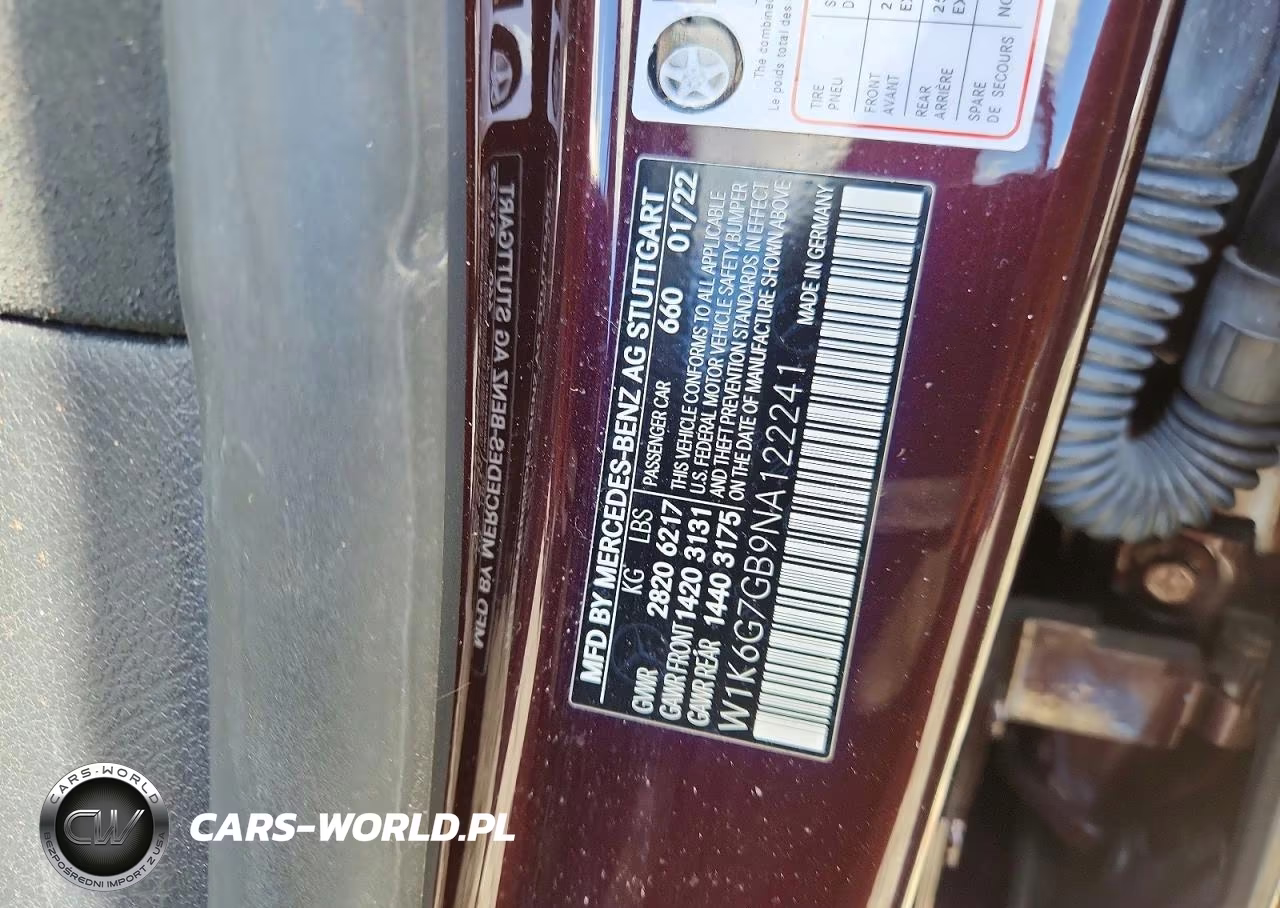 2022 Mercedes-Benz S 580 4Matic VIN:W1K6G7GB9NA122241 - 12