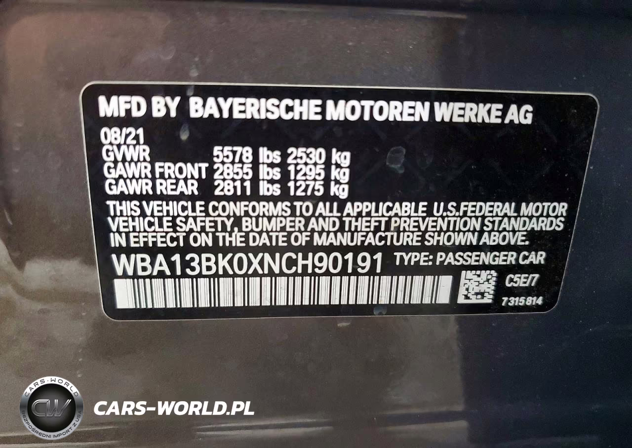 2022 BMW M550Xi VIN:WBA13BK0XNCH90191 - 12