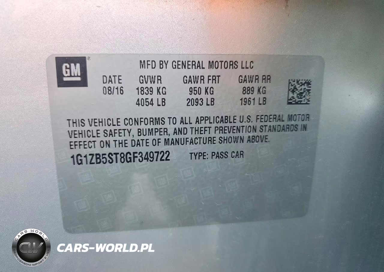 2016 Chevrolet Malibu Ls VIN:1G1ZB5ST8GF349722 - 12