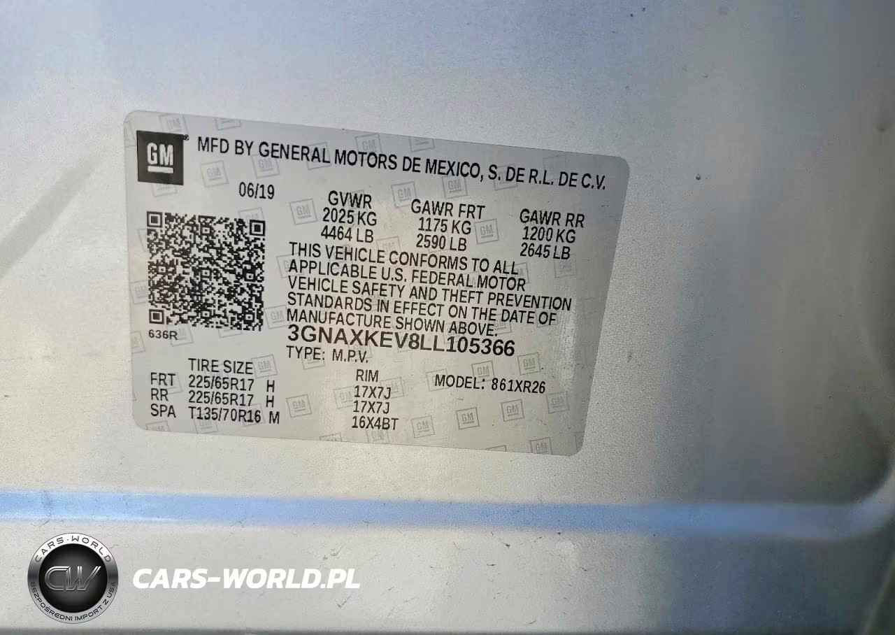 2020 Chevrolet Equinox Lt VIN:3GNAXKEV8LL105366 - 13