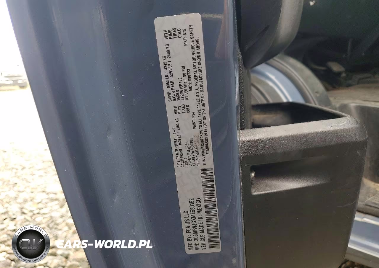 2021 Ram Promaster 3500 Delivery Van VIN:3C6MRVJGXME580152 - 13
