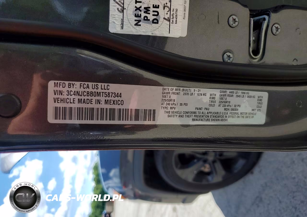 2021 Jeep Compass Latitude VIN:3C4NJCBB0MT587344 - 13