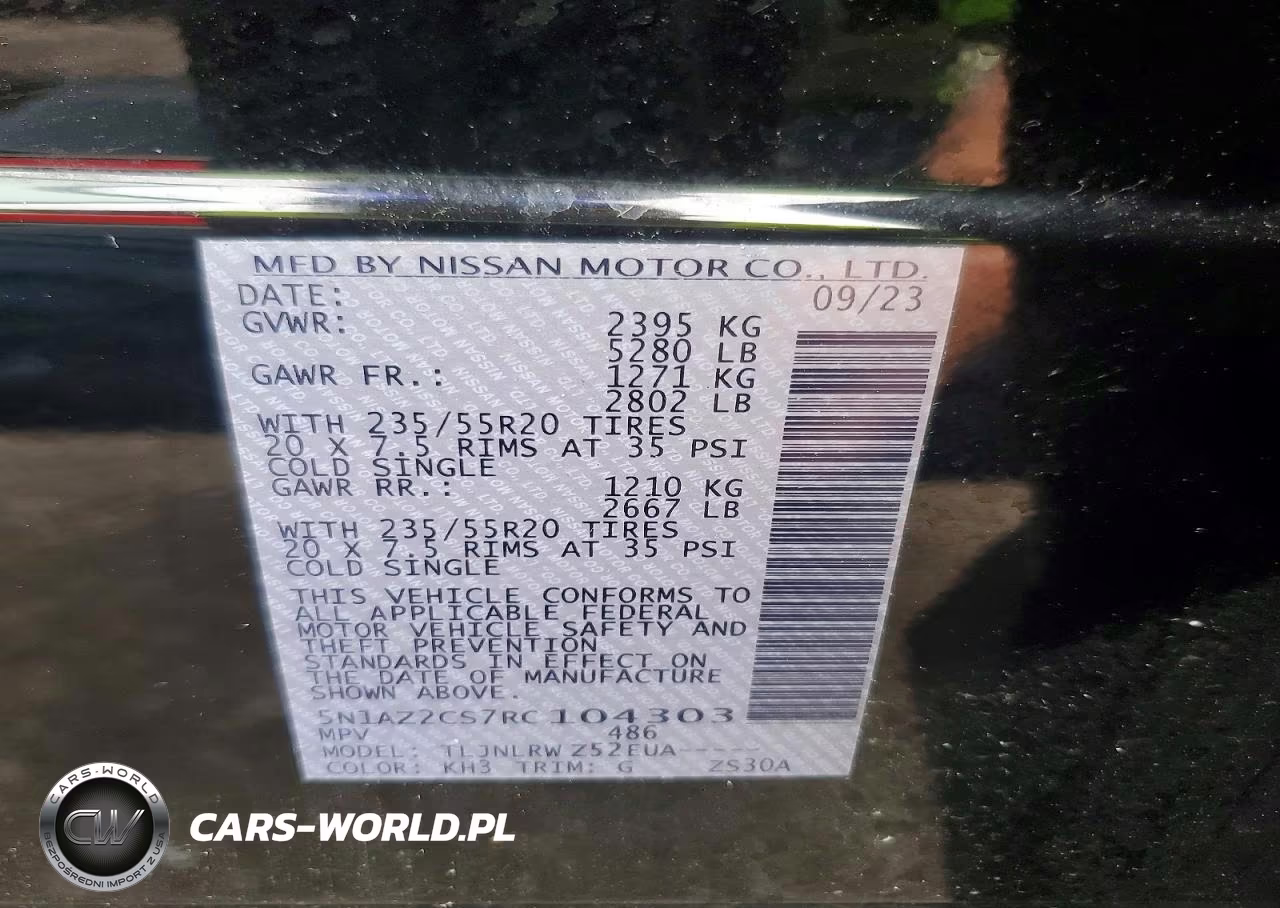 2024 Nissan Murano Sl VIN:5N1AZ2CS7RC104303 - 13