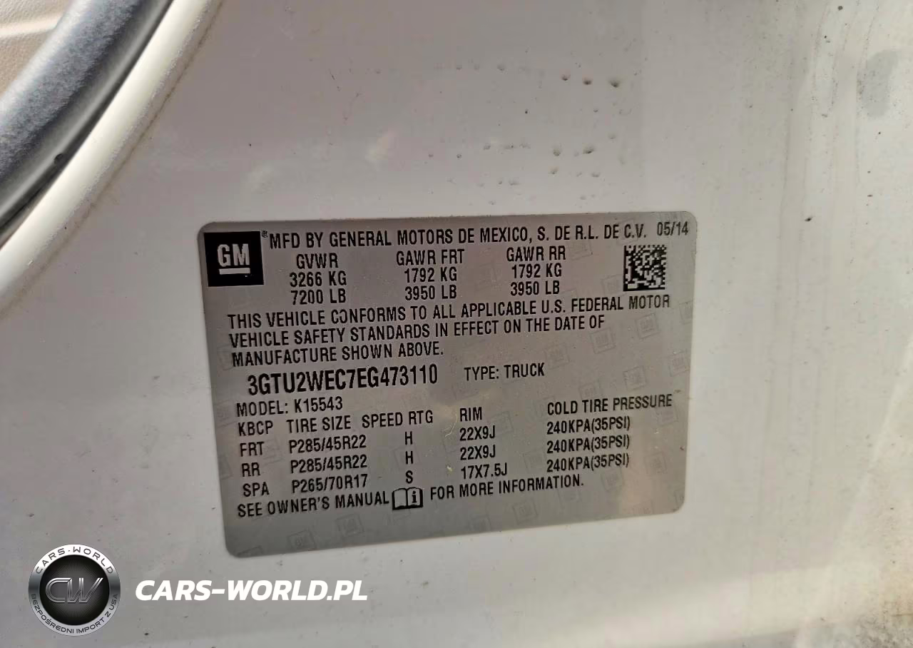 2014 GMC Sierra K1500 Denali VIN:3GTU2WEC7EG473110 - 12