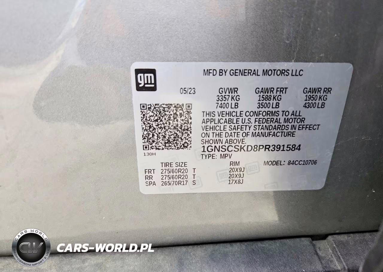 2023 Chevrolet Tahoe C1500 Premier VIN:1GNSCSKD8PR391584 - 13